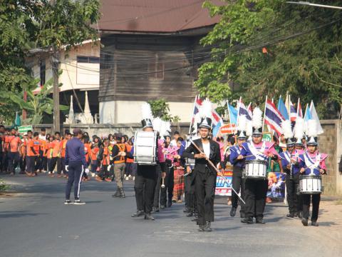 กิจกรรมกีฬาสี โรงเรียนมัธยมโพนค้อ